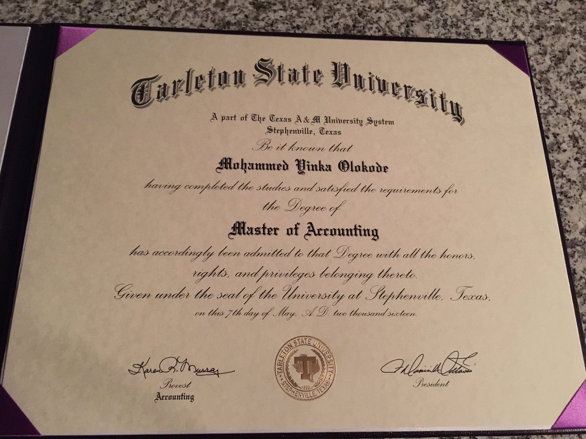 MohammedOlokod2's tweet photo. Done!!! #mastersofaccounting #hellyeah #mastersdegree #collegegraduateagain https://t.co/8hpnohFy17