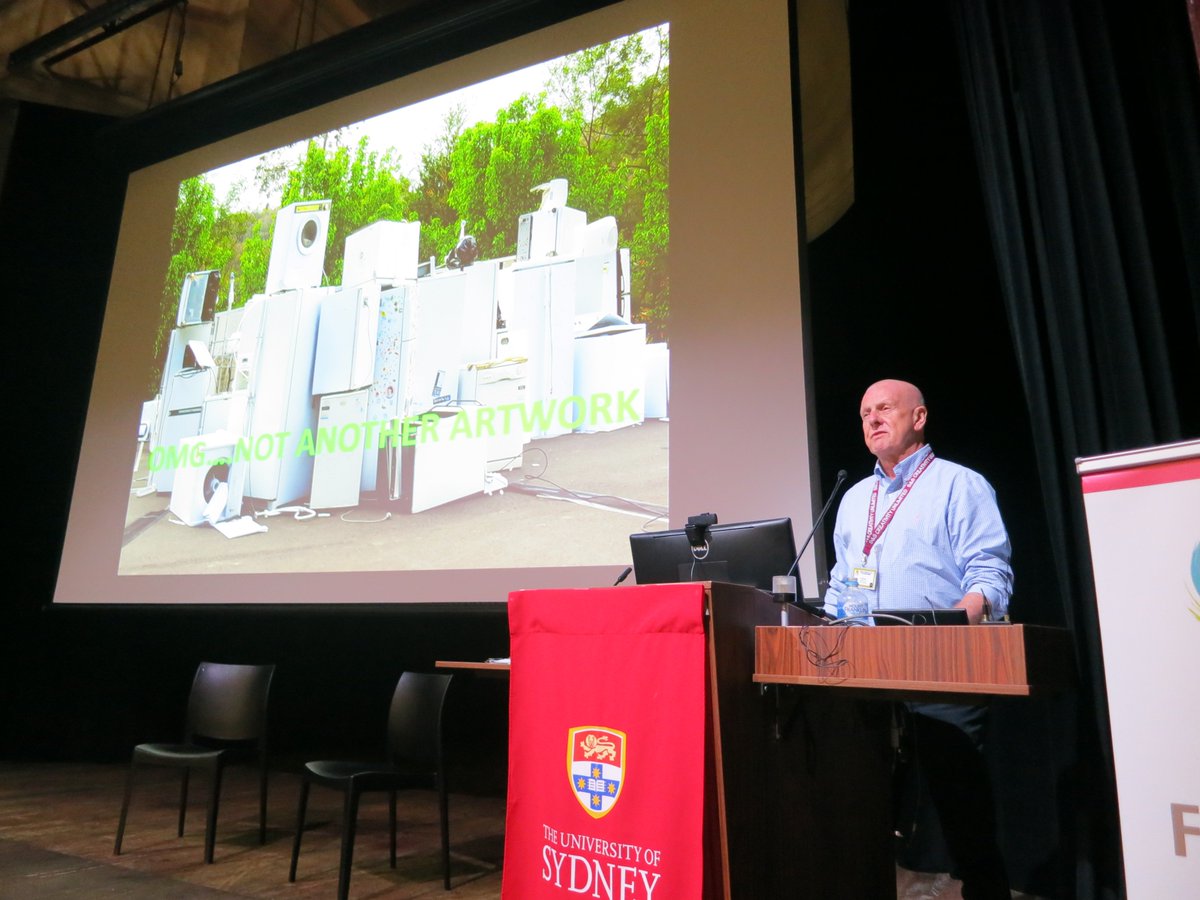 VADEA_NSW's tweet photo. Jim Birkett from @bundanon talks about sculpture in ‘OMG… NOT ANOTHER ARTWORK’ #vadeaconference2016 https://t.co/rDSDoqztre