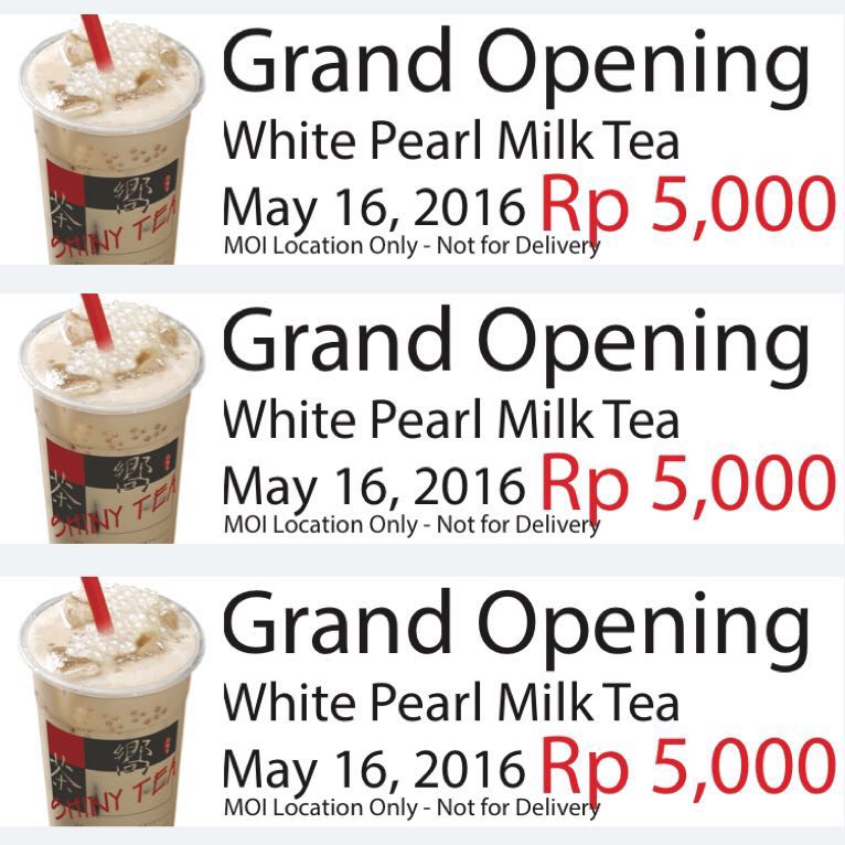 AYO MERAPAT KE #PASARMOI LOWER GROUND, cari Shiny Tea yah!! see you there 16-22 Mei 2016. #discount #shinytea