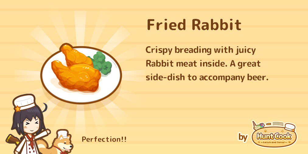 michael_renaldo's tweet photo. I made Fried Rabbit in #HuntCookGame!
 https://t.co/6Fb4Zn5sFP https://t.co/4vns1gqJxy