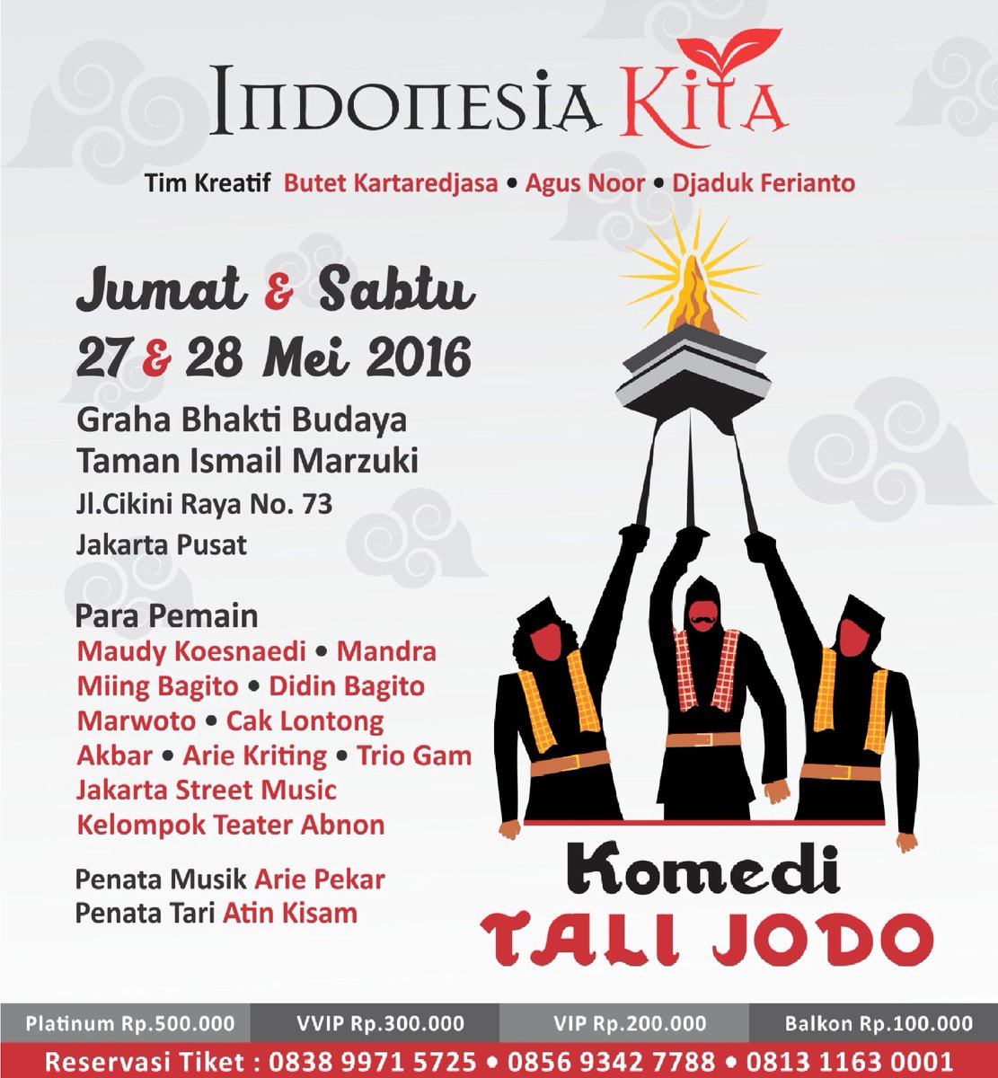 InfoKAYAN's tweet photo. Bagi yg kangen lagu2 Bang Ben #KomediTaliJodo akan tampilkan warisan musik2 Bang Ben yg ditata oleh @Arie_pekar. https://t.co/xDQ39rTSfu