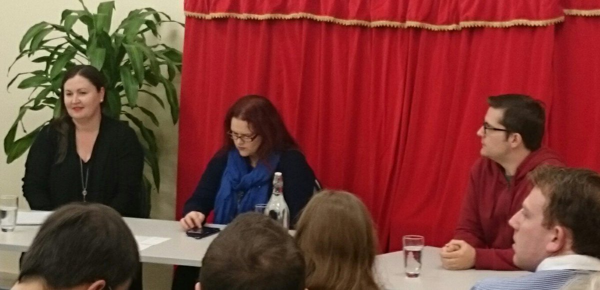 kjcarlisle's tweet image. Talking publication #specficfestival #sawriters