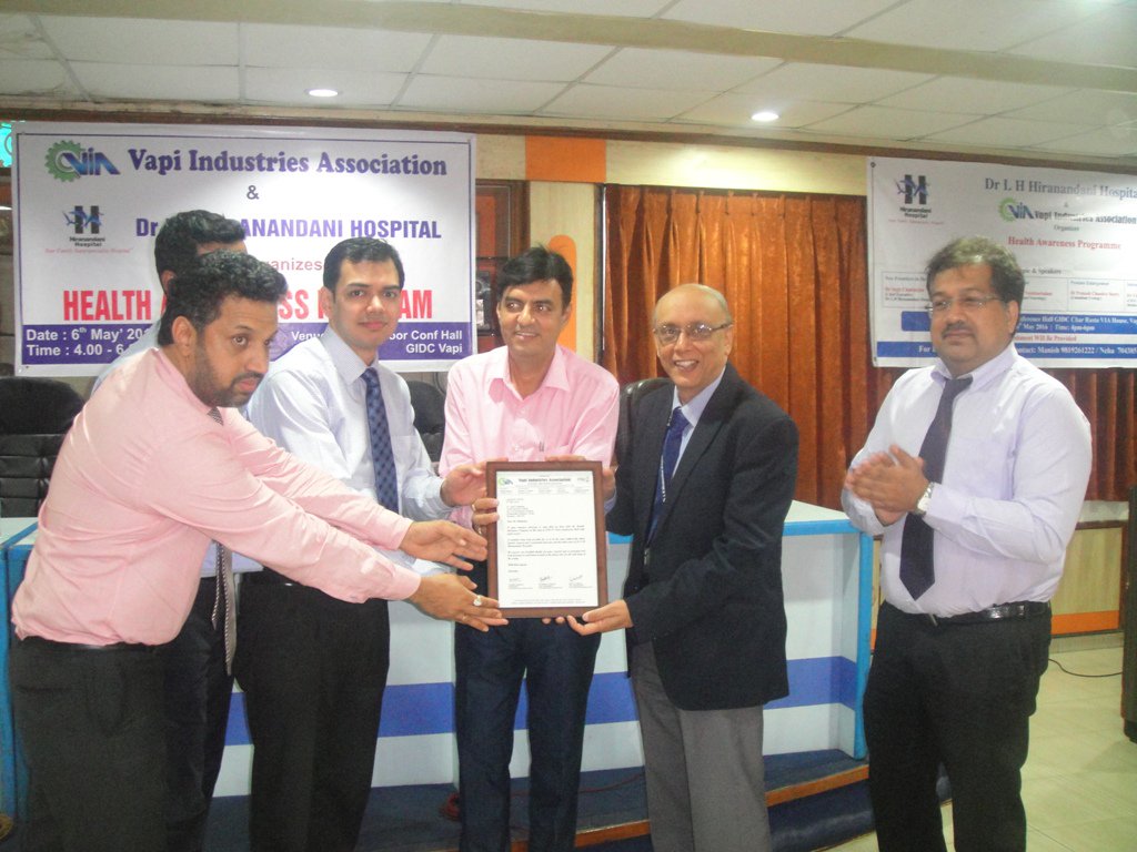VIAVapi's tweet image. Health Awareness program held on 06.05.16 @ 4 pm at VIA IInd Flr Conf Hall jointly with Dr L H Hiranandani Hospital.