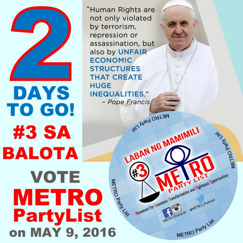 METRO_PartyList's tweet photo. #METROpartylist #ConsumerProtection #Eleksyon2016 #Halalan2016 #VotePH2016 #PiliPinas2016 #like #share #follow https://t.co/giZvHlWcRH