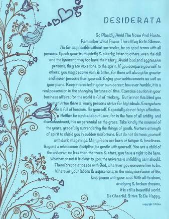 mareewhiteley's tweet photo. Words for life - Desiderata #TMWA_SW Thanks @JamesDepiazzi for the reminder https://t.co/GaxCIbHcgd