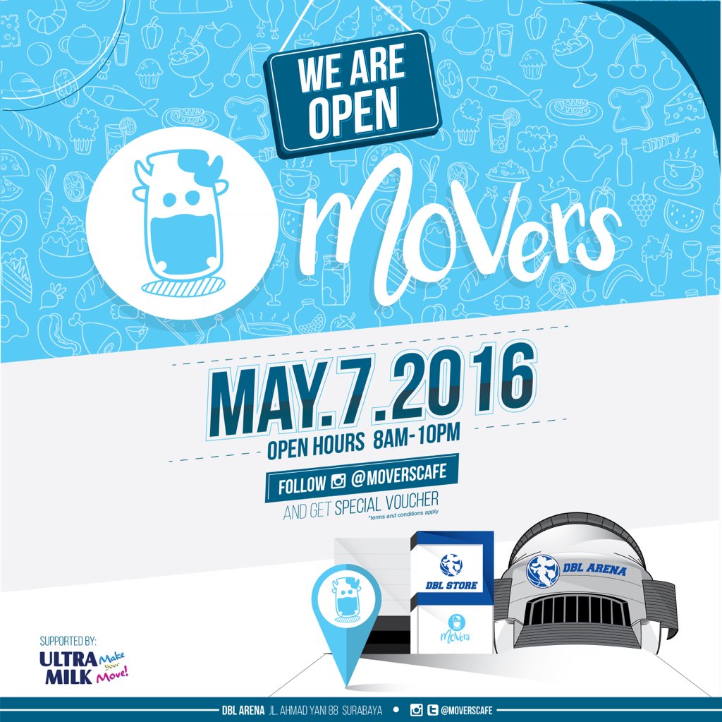Yes finally we're open! Don't forget to bring your friends and share the moment with us! See you guys👋🏻 #MoversCafe