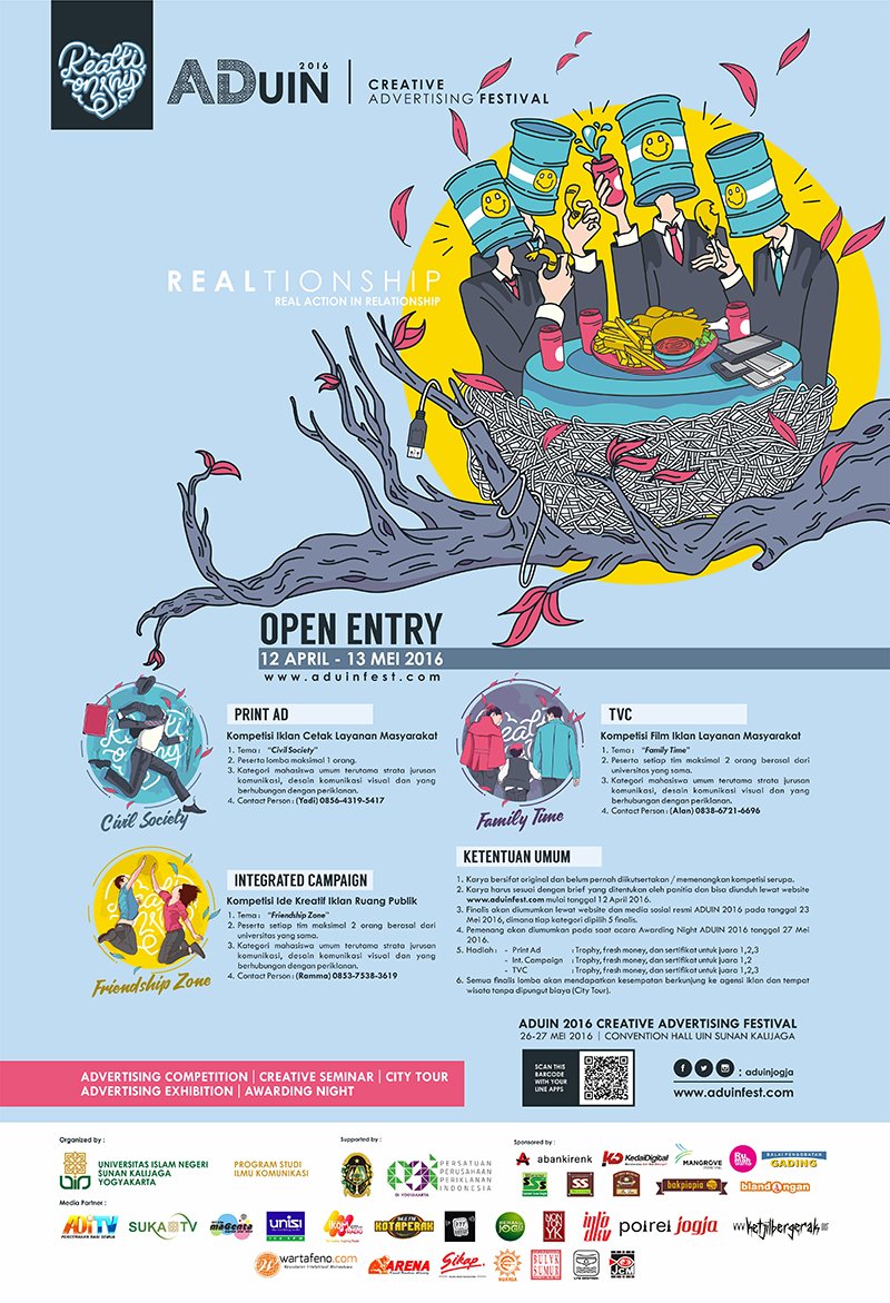 pamityang2an's tweet photo. #ADUIN2016 Lomba Iklan, Print Ad, TVC & Integrated Campaign tema Relationship | https://t.co/1LLY7kY8kH @ADuinjogja https://t.co/lV19nTe0Gd