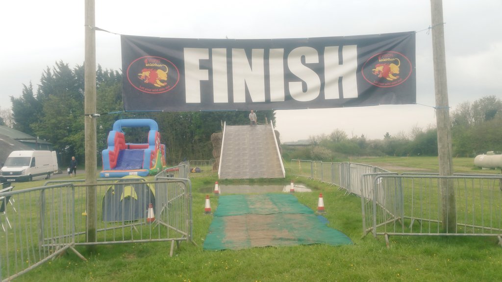 racetimingsols's tweet photo. Just finished setting up the final finish line for @visionwildrun 
Looking as awesome as ever! @theocrlife #mudrun https://t.co/QWv6pTRU3C