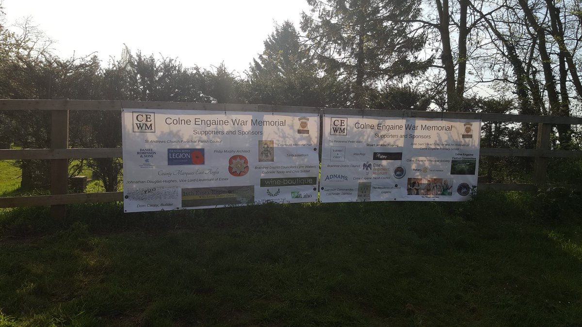 We are so excited to be officially opening the war memorial today! Thank you to all our supporters