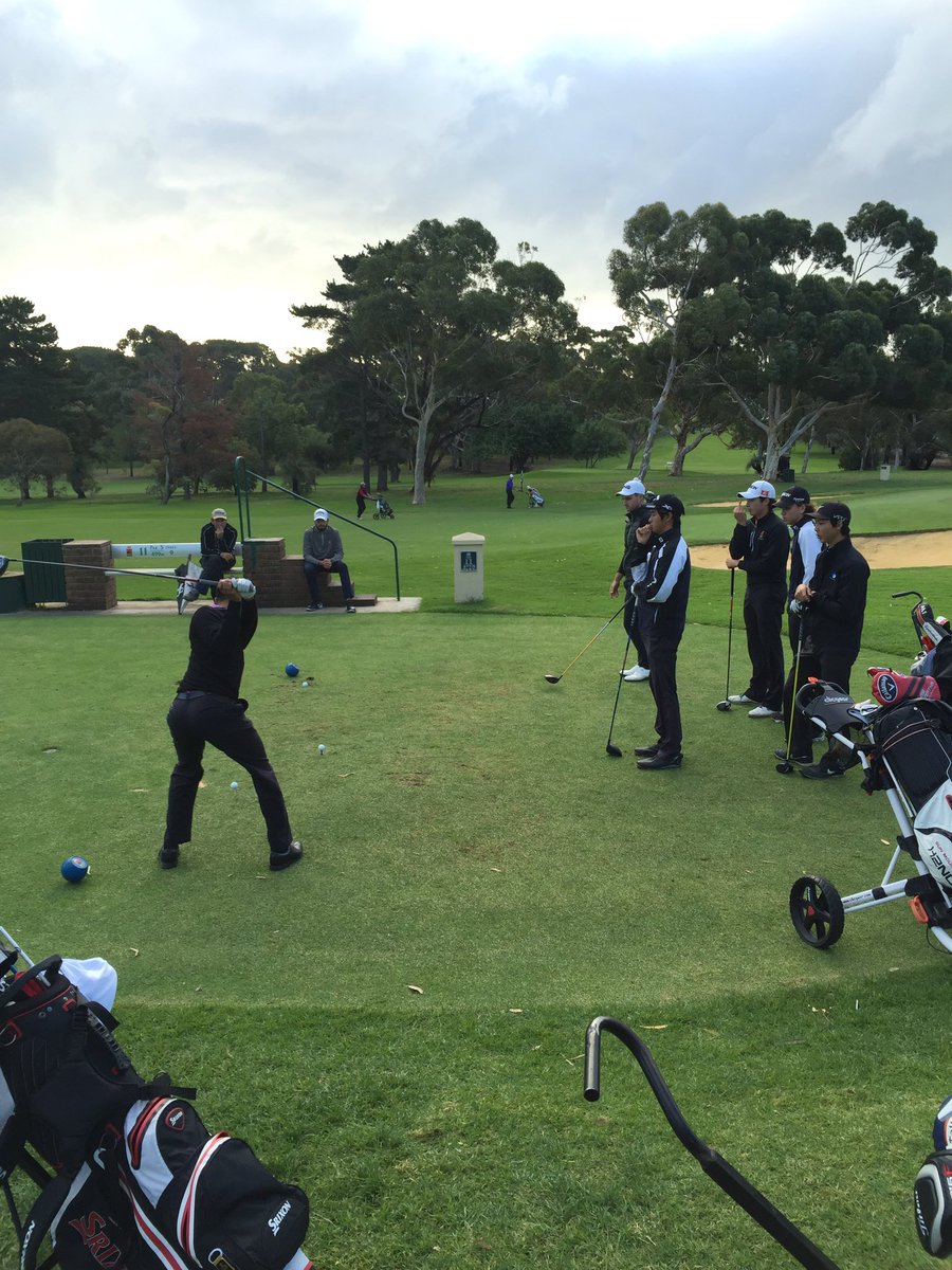 Great last training session out at <a href="/RoyalFremantle/">Royal Fremantle Golf Club</a> today. Well and truly ready for next week! #IntSeries