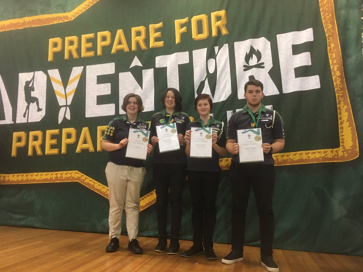 AllansfordScout's tweet photo. Congratulations recipients #ScoutMedallion #WestCoastRegion scouts presented today in Melbourne @WboolStandard https://t.co/BdBKkovql7