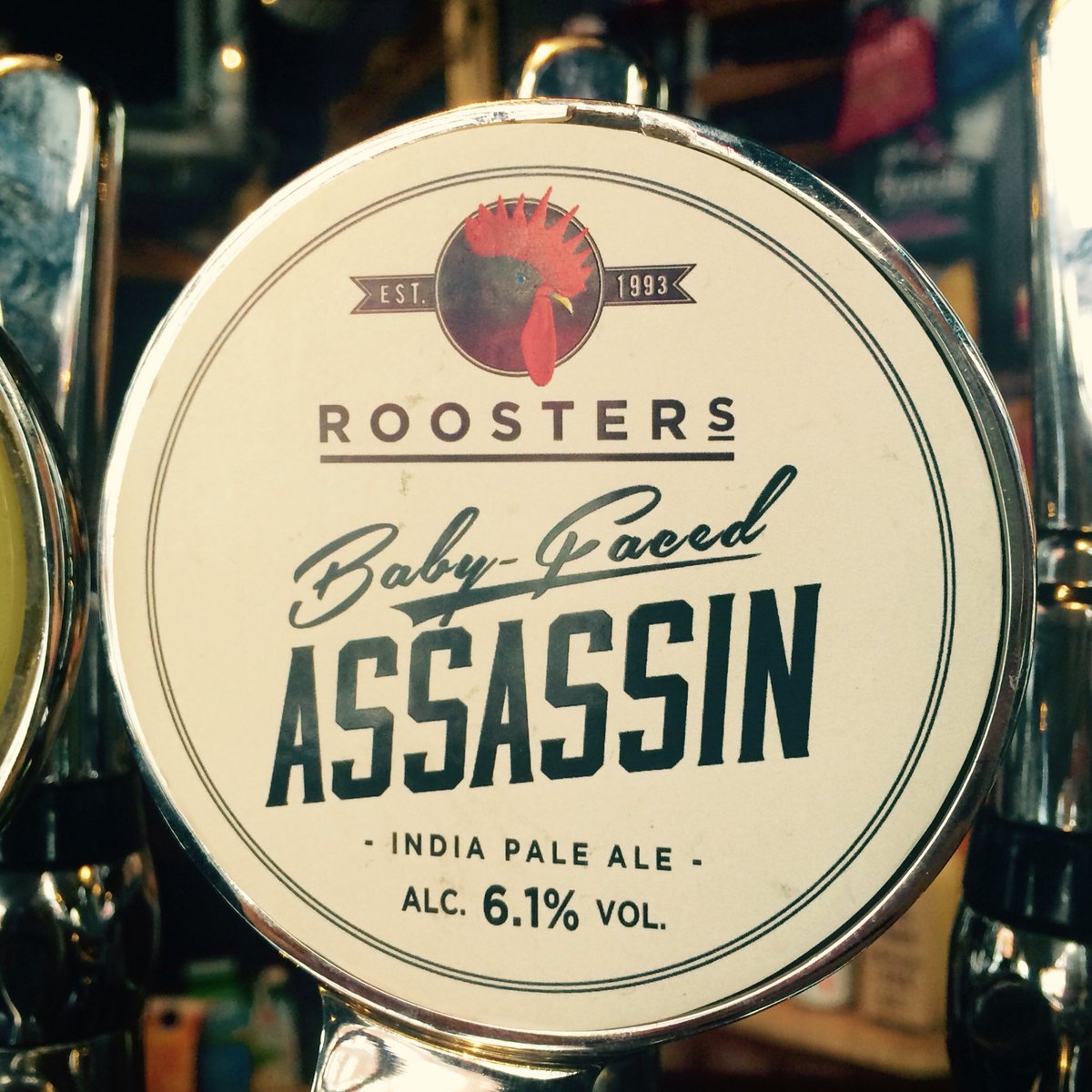 princeregentw1's tweet photo. New addition to our #craftbeershowcase, @RoostersBrewCo Baby Faced Assassin #citra based IPA! https://t.co/6ZhkalUjZt