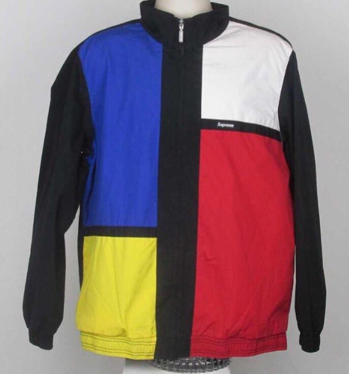 CBTSSS's tweet image. Supreme Color Blocked Jacket