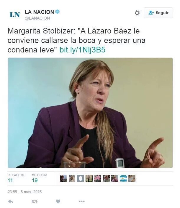 lamasmoron's tweet photo. Doble condena para Baez si habla de Calcaterra y Nicki Caputo q eran sus socios.. No existe ley del arrepentido ja https://t.co/1p7yn53kXq