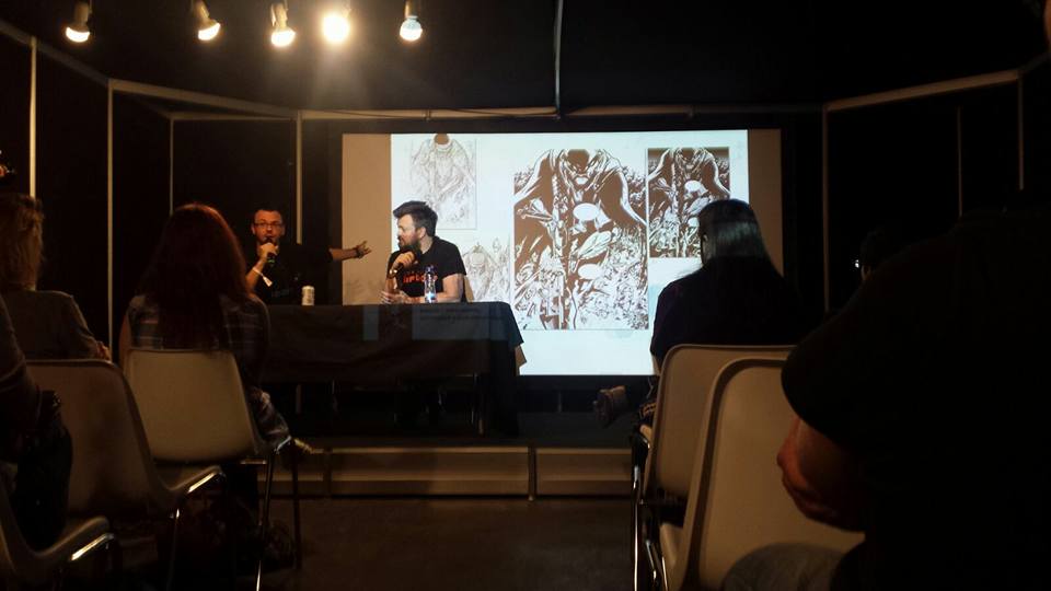 InfinityTheGame's tweet photo. Bran do Castro &amp; Kenny Ruiz talking about the Infinity manga at Expomanga Madrid! https://t.co/1jAyC5BHXk