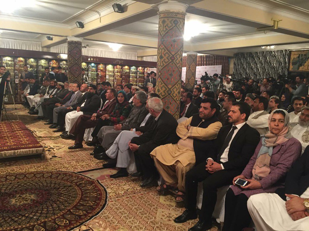 AFGRugsNCarpet's tweet photo. #Live: Full audience gathered to join #ARCC's official launch in the heart of #Kabul. https://t.co/QNT7bcpbVc