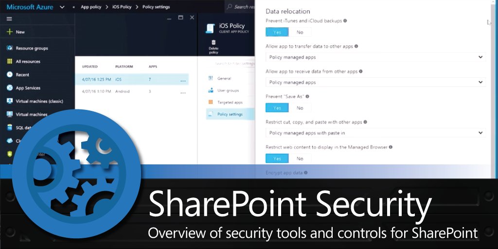 MSFTMechanics's tweet photo. Productivity WITH Security. Upcoming security capabilities #SharePoint & #OneDrive4B https://t.co/viXAZzFSP8 https://t.co/qTa7eNatkB