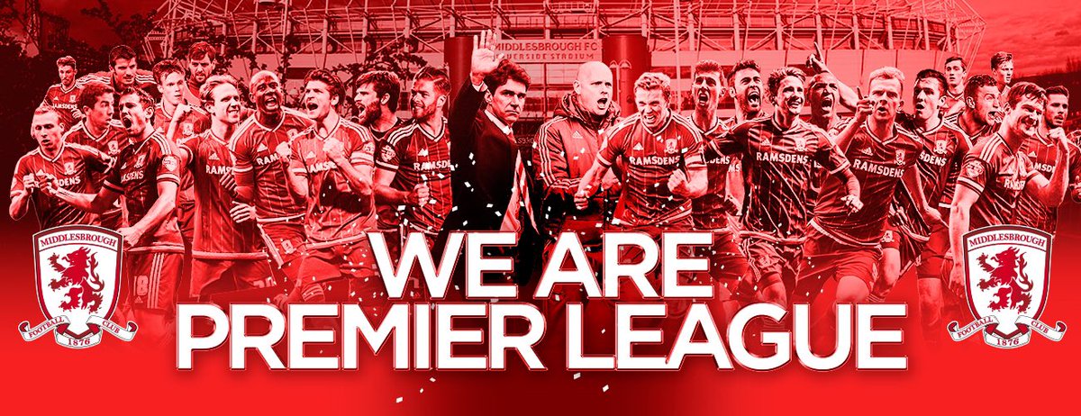 Boro's tweet photo. See you next season @premierleague! #UTB https://t.co/mAeFCn1V6F