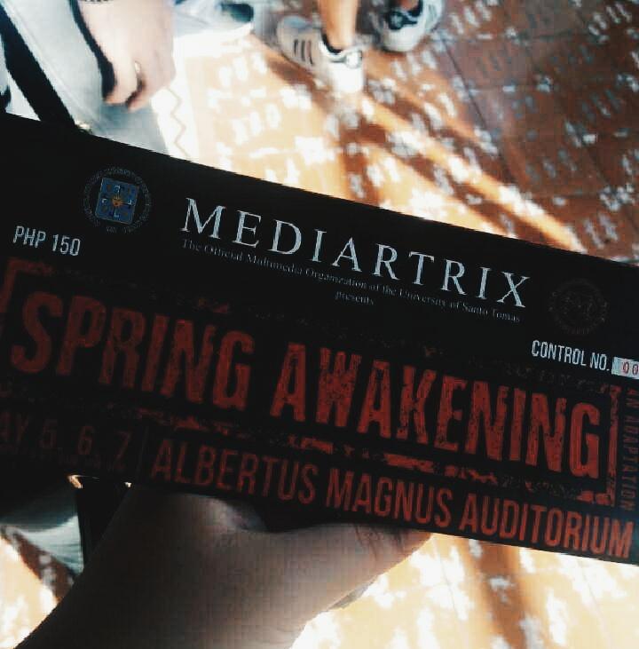 salverachelle's tweet image. Great production from #USTMediartrix 😀👏👏 #SpringAwakeningMDX #LastDayofSpring