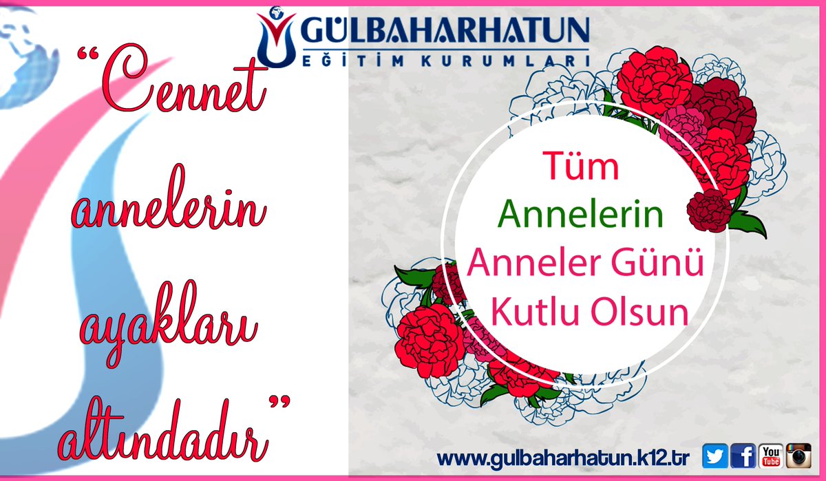 Tüm Annelerimizin ANNELER GÜNÜ Kutlu olsun.
