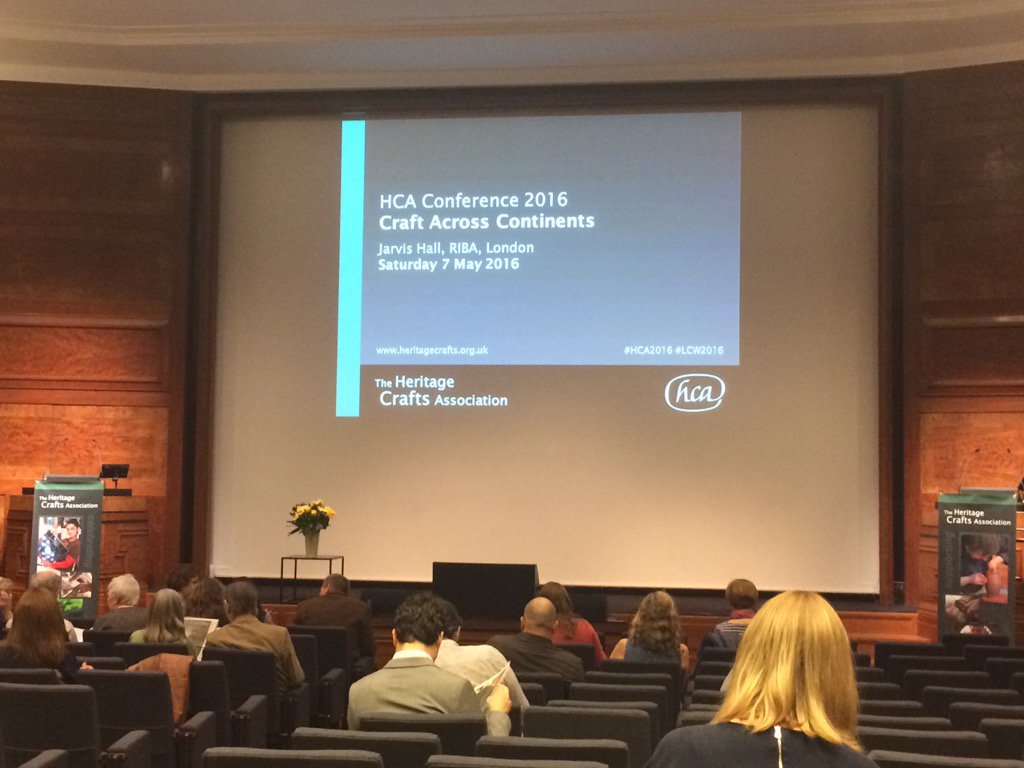 guildtripper's tweet photo. Craft Across Continents: At RIBA for Heritage Crafts Conference. About to begin. #hca2016 https://t.co/uVQTRz3OKa