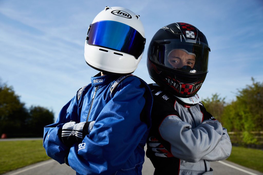 You wouldn't mess with these 2! #gokarting #karting #kartmaster #grid #letsrace #kidskarting #championship #raceday