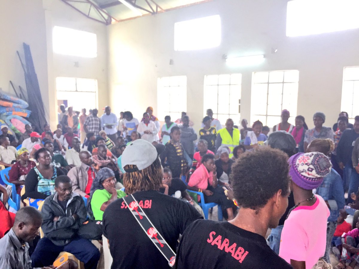 bonifacemwangi's tweet photo. .@sarabiafrica @JulianiKenya @HkGachago offering psychotherapy through music at Huruma CDF hall. @KenyaRedCross https://t.co/szew75CqXo
