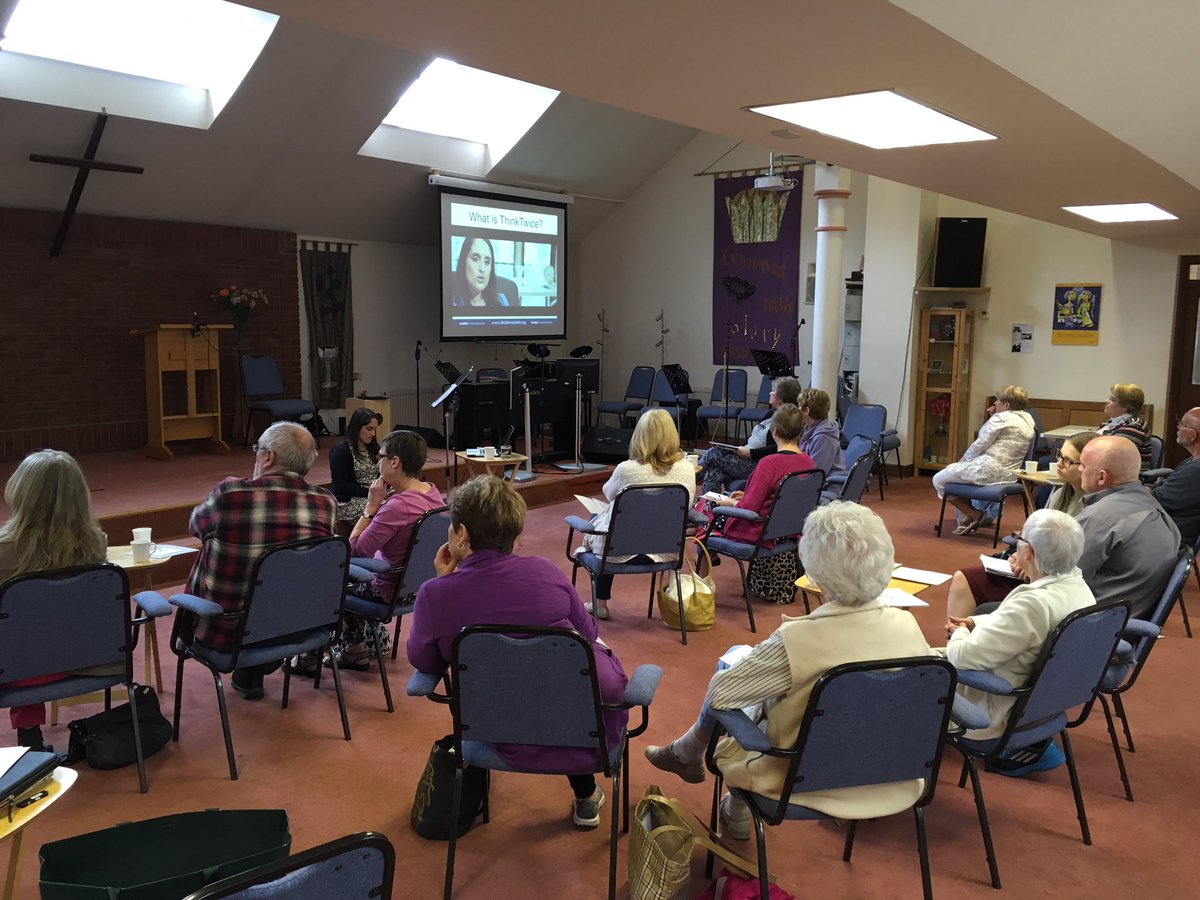 BewdleyBaptist's tweet photo. @ThinkTwiceInfo here at Bewdley Baptist with a brilliant turn out from churches in the local area #thinkbewdley https://t.co/3YnvDV1GW3