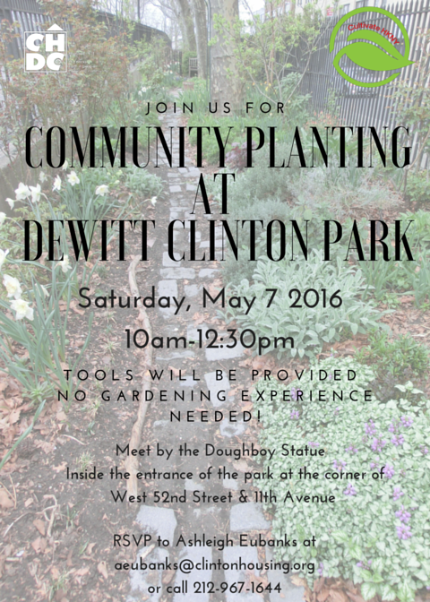 w42st's tweet image. They&apos;re predicting perfect gardening weather for today, so why not come along? #W42ST #communityplanting #hkny