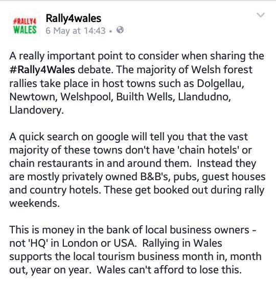 jemsport's tweet photo. Why the #rally4wales campaign is so important to rural business in #Wales. @visitwales @visitpowys @MSAUK https://t.co/GyGGO2q7Mh