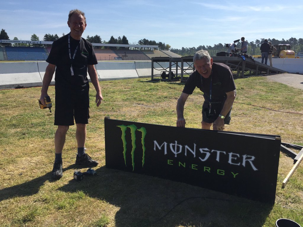 Andrew_Coley's tweet photo. Dave &amp; Phil; you won’t see them, just their VERY hard work.

@FIAWorldRX signage/branding team! https://t.co/xSvz0LBSlE