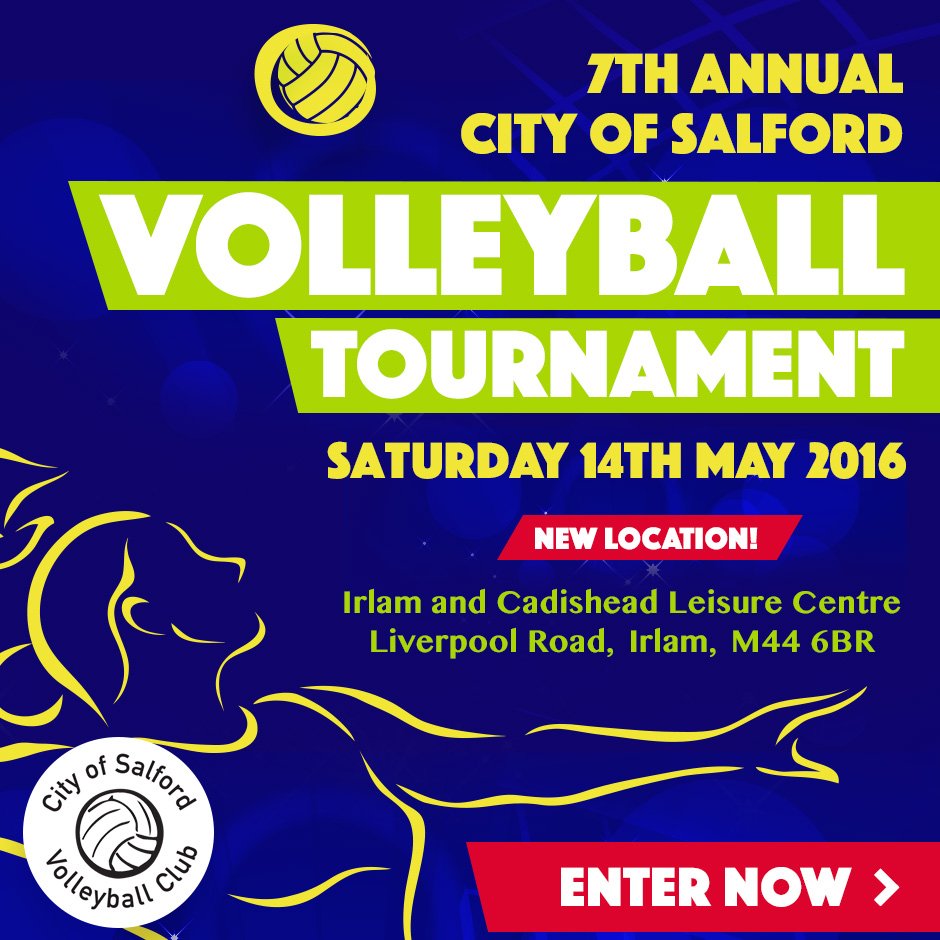 Happy days - Deadline for Salford's outdoor tournament extended till Sunday. Register now at cityofsalfordvolleyballclub.co.uk