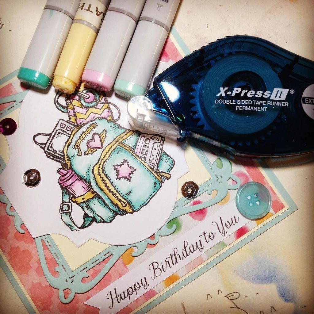 Kajon10's tweet photo. Finished pre-teen card using copics! #choosecopic #copicaustralia #stamping #card #xpressiโฆ https://t.co/x1hGNTgxKo https://t.co/RgUIxRlzCs