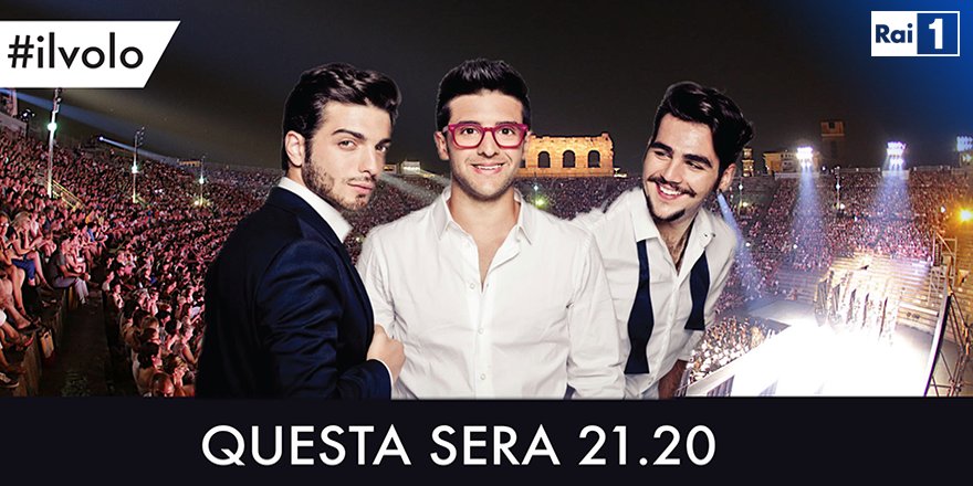 RaiUno's tweet photo. #IlVolo Un'avventura straordinaria su #Rai1 tra musica e spettacolo!
#ilvoloinarena https://t.co/mRckWS7Zzm