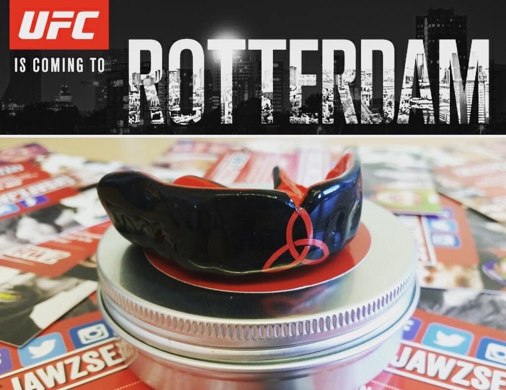 SafeJawzIRL's tweet photo. Looking forward to @GunniNelson in his @SAFEJAWZ #Gunshield #ProtectionWithPersonality #UFCRotterdam #UFC https://t.co/dPQrA2kqC1