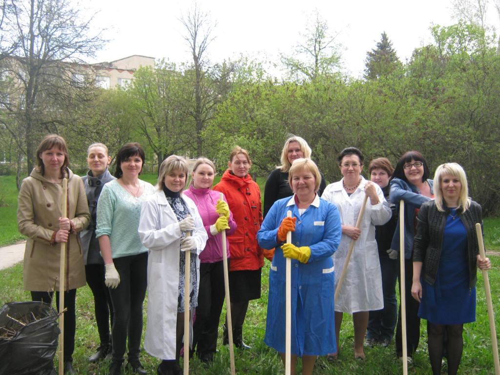 Веневская ЦРБ на субботнике 7 мая 2016