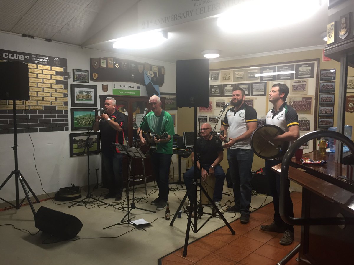 perthrugby's tweet photo. @PerthIrish_RFC loving rugby and their music @perthrugby these people know how to party! Good win today lads. https://t.co/4enWVuIJo5