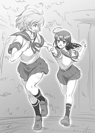 朧ちゃん潮ちゃんリベンジ!前に描いた二人は全然それっぽくなかったけど、少しはキャラクターのイメージに近づけたかな。見て下さってる皆様には本当に感謝です。そろそろカラーも描きたいなー 