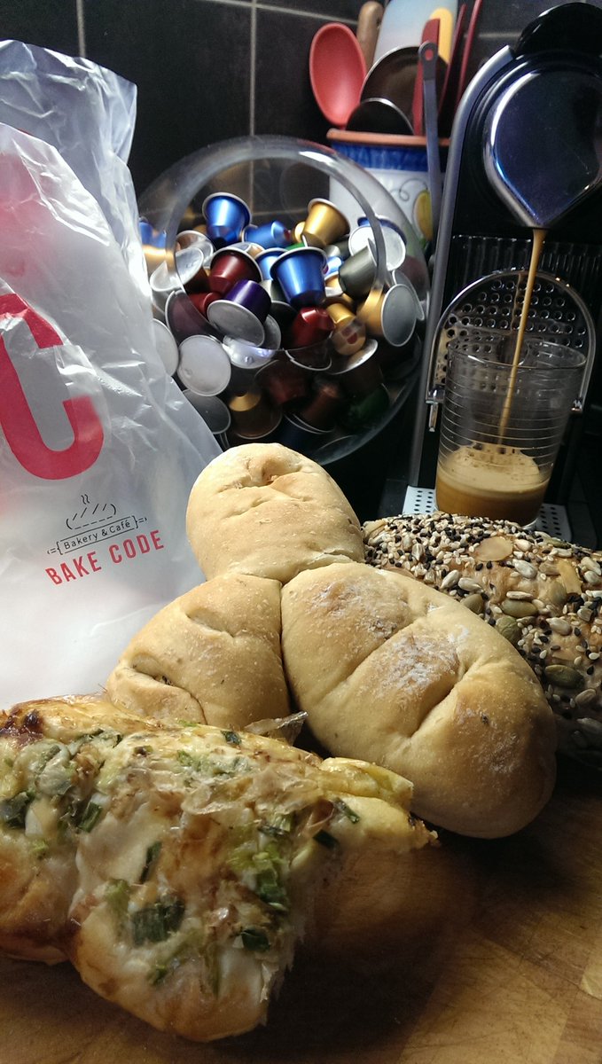 RedSpoonDiaries's tweet photo. My @Nespresso has a new lover @BakeCode #bakery #gangnamstar #kimcheecreamcheese #freshbakedbreads #amazingbakery https://t.co/R7q4anmnXz