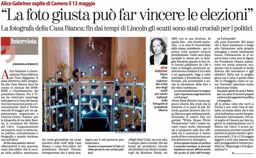 Camera On Twitter Torino Lastampa Intervista Emanuelaminucci Ad Alice Gabriner X Incontro Camera Il 13 05 Politica Comunicazione