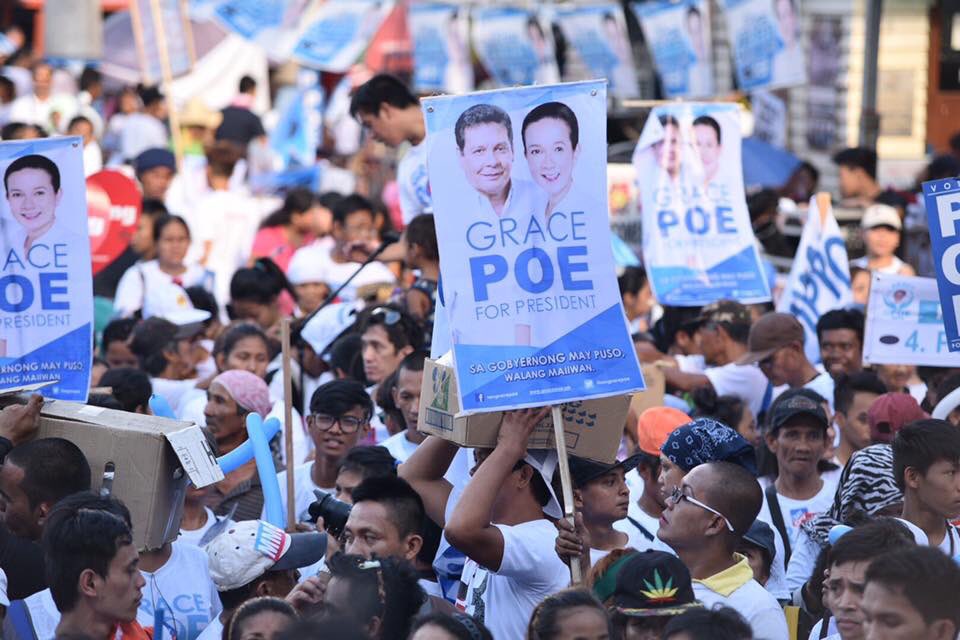 SenGracePOE's tweet photo. Scenes from our Gobyernong may Puso Miting de Avance #Love4POE https://t.co/TdslQD9hsS