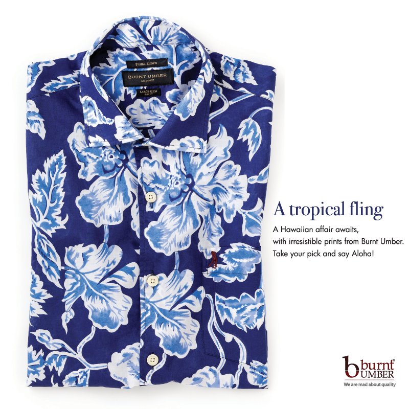 BUSociety's tweet photo. A Hawaiian affair waits, with irresistible prints from #BurntUmber. Take your pick and say Aloha!
#Prints #Tropical https://t.co/wrCtQsPM46