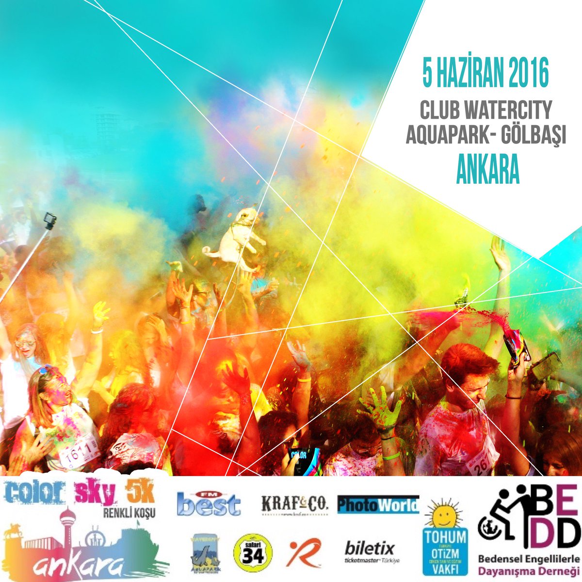 ColorSky5K's tweet photo. 2016'nın ilk yarışması başladı :) Haydi Ankara! https://t.co/n85onHjt4e
#renklikoşu #cs5k #colorsky5k https://t.co/xd8KP0i19l