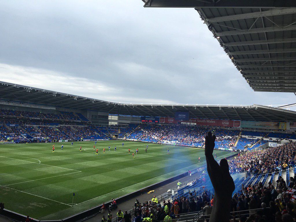 As the Flares go off the Blues are one up with less than 12 on the clock #cotterill #1nil #Blues <a href="/BluesCommercial/">Blues Commercial</a>