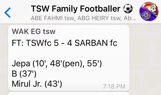 jeparisation's tweet photo. Alhamdulillah :')
without my team,
i'm nothing #TSWFC ⚽️ https://t.co/qmZCeip7D5