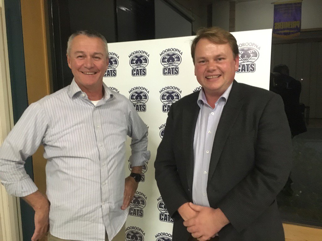 DuncMcGauchie's tweet photo. Thanks Darren and volunteers at Mooroopna Football Club for a great fundraiser and well done Hodgy for turning up! https://t.co/YicupYTpup