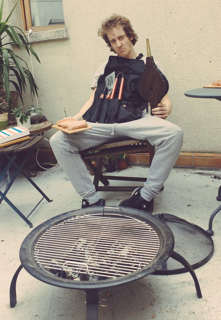 garycliffdiver's tweet photo. Taking this BBQ game seriously. #MasterOfTheFlame https://t.co/8uKkHR5ZtU