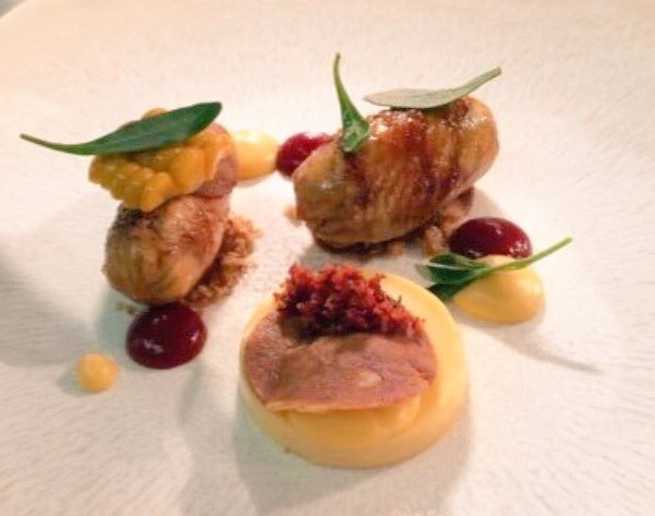 From BBQ to perfect presentation on <a href="/chefrichardedwa/">RichardpicardEdwards</a> May menu. BBQ chicken wings,sweetcorn, bacon, pickled girolles.