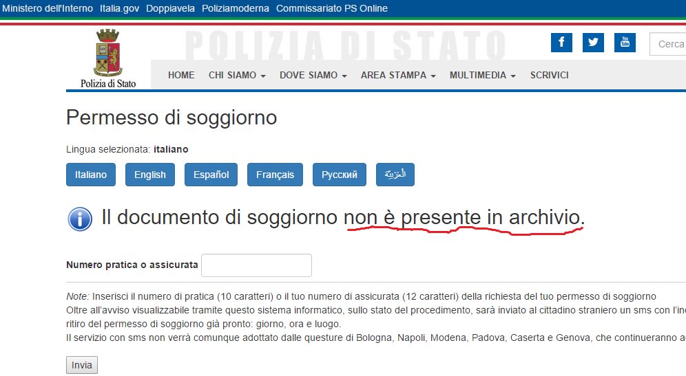 Awesome Questura Di Piacenza Permessi Di Soggiorno Pronti Pictures ... Awesome Questura Di Piacenza Permessi Di Soggiorno Pronti Pictures ...