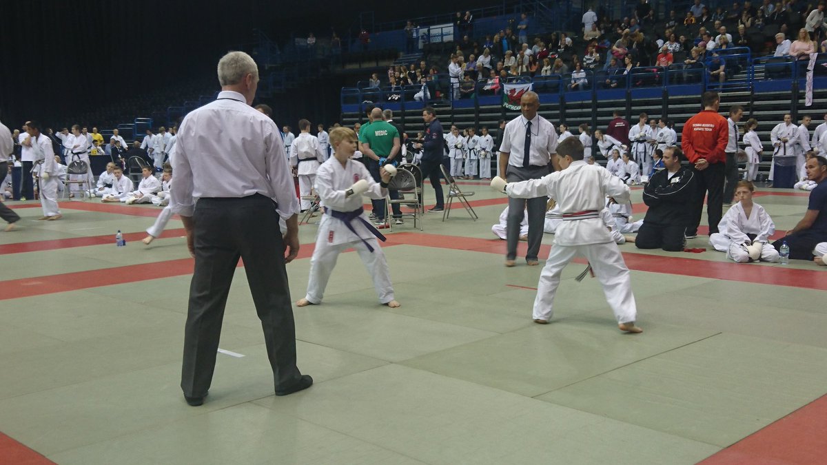 Harry's first EVER kumite match 😀 Well done Harry!
